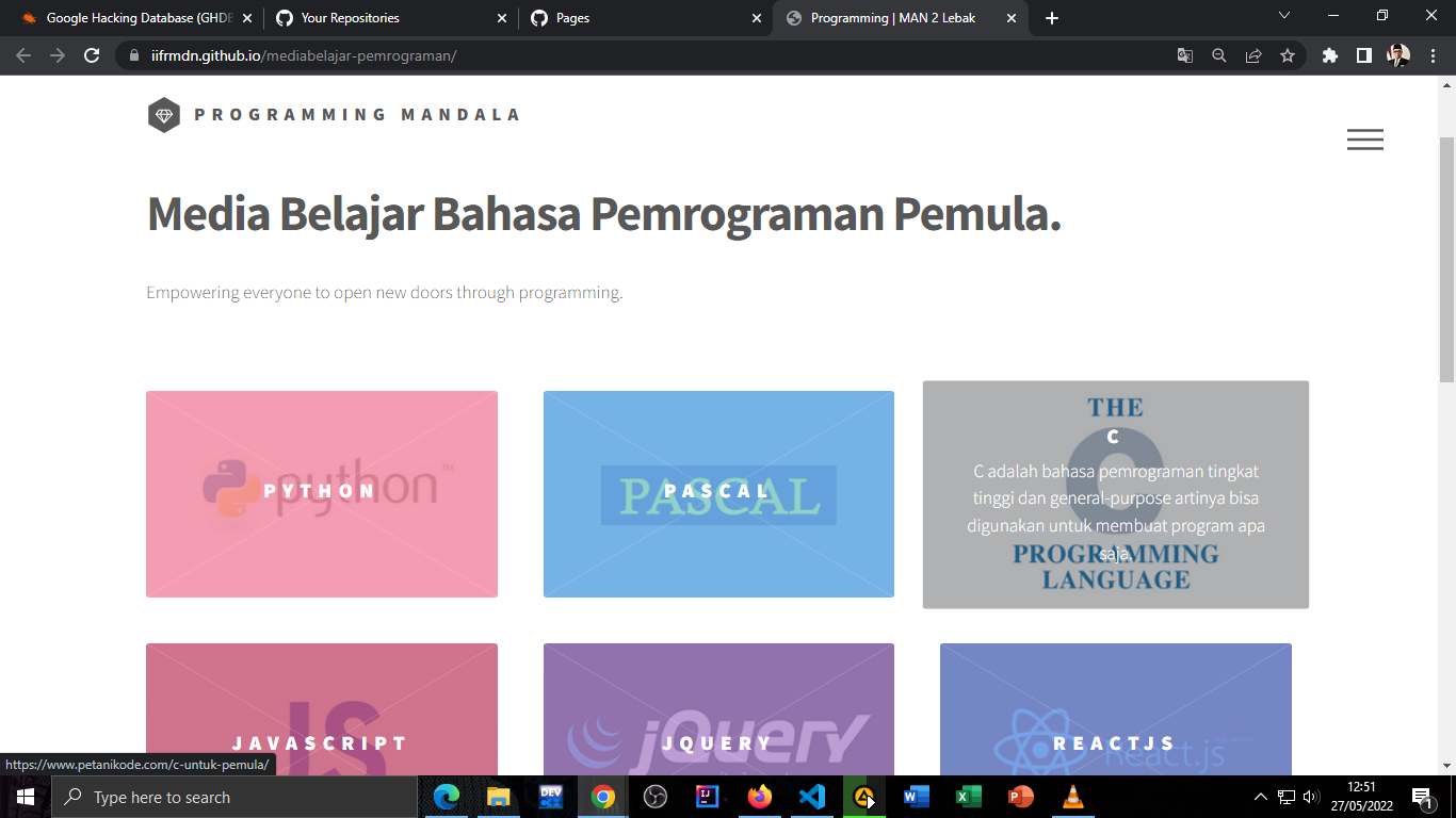 Media Belajar Coding